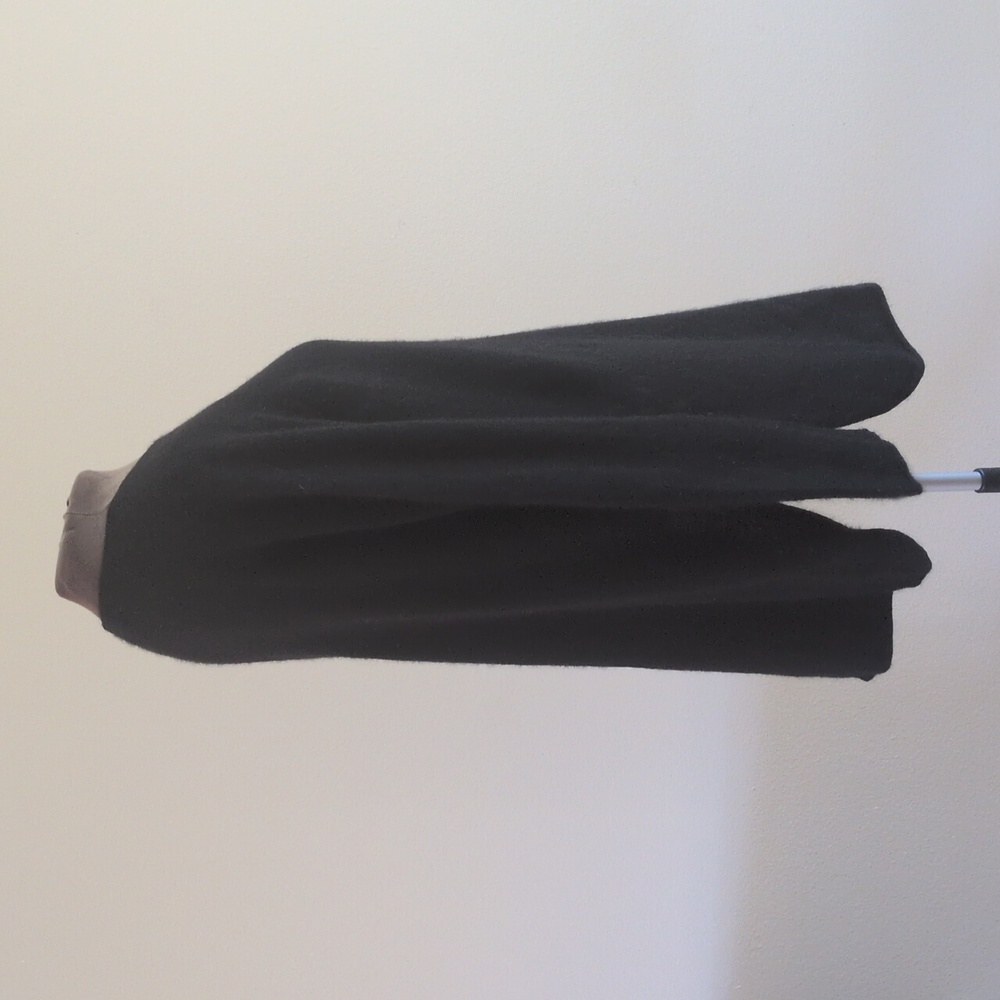 LUSSO 100% Cashmere Hallie Sweater MED Longline Tunic Sweater Black - Picture 4 of 11